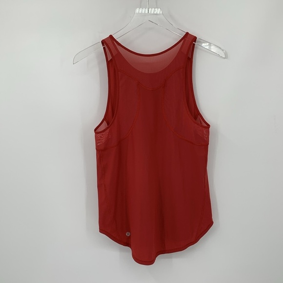 Lululemon Sculpt tank II berry mist red racerback mesh running X-Small XS 0 2 - Picture 4 of 5